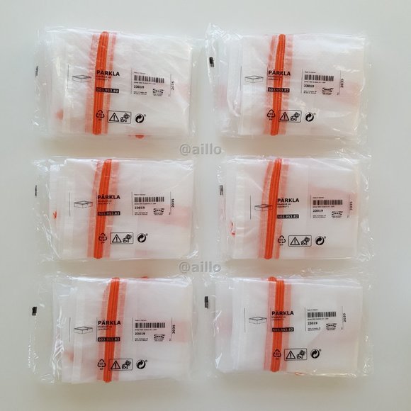 6 IKEA PARKLA Storage cases, 22 x 19 x 7 " - Picture 3 of 16